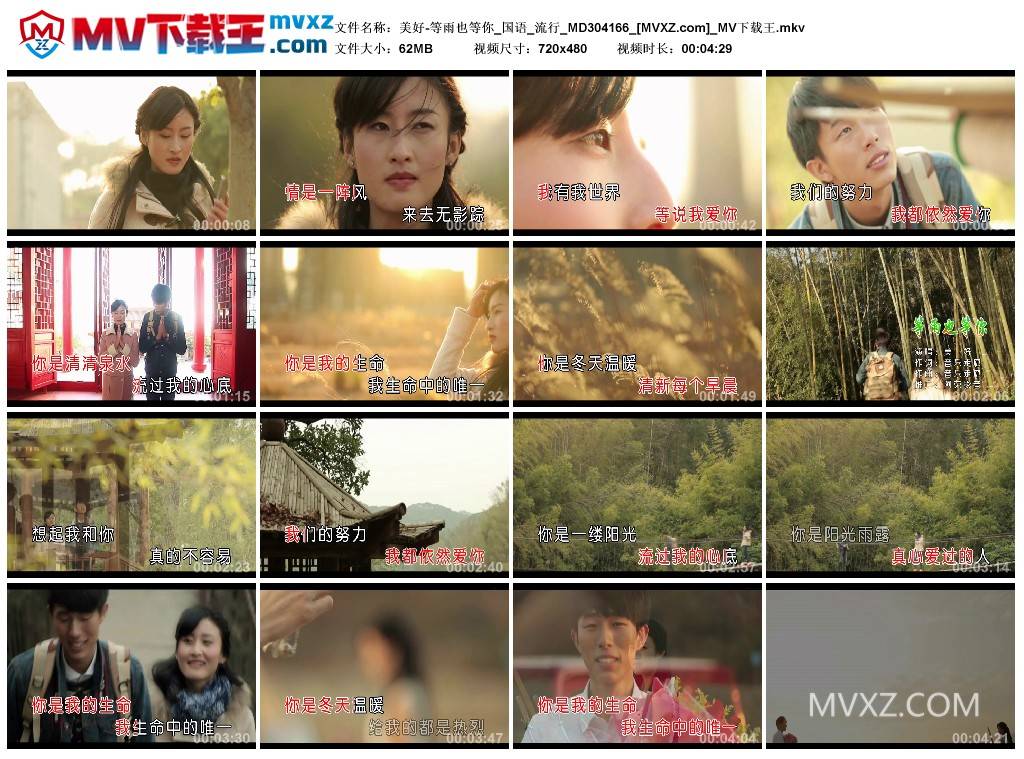 美好-等雨也等你_国语_流行_MD304166